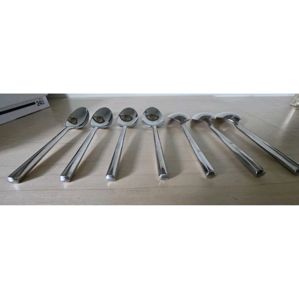LOT OF 7 Retroneu CYLINDER Place Teaspoons 6.25